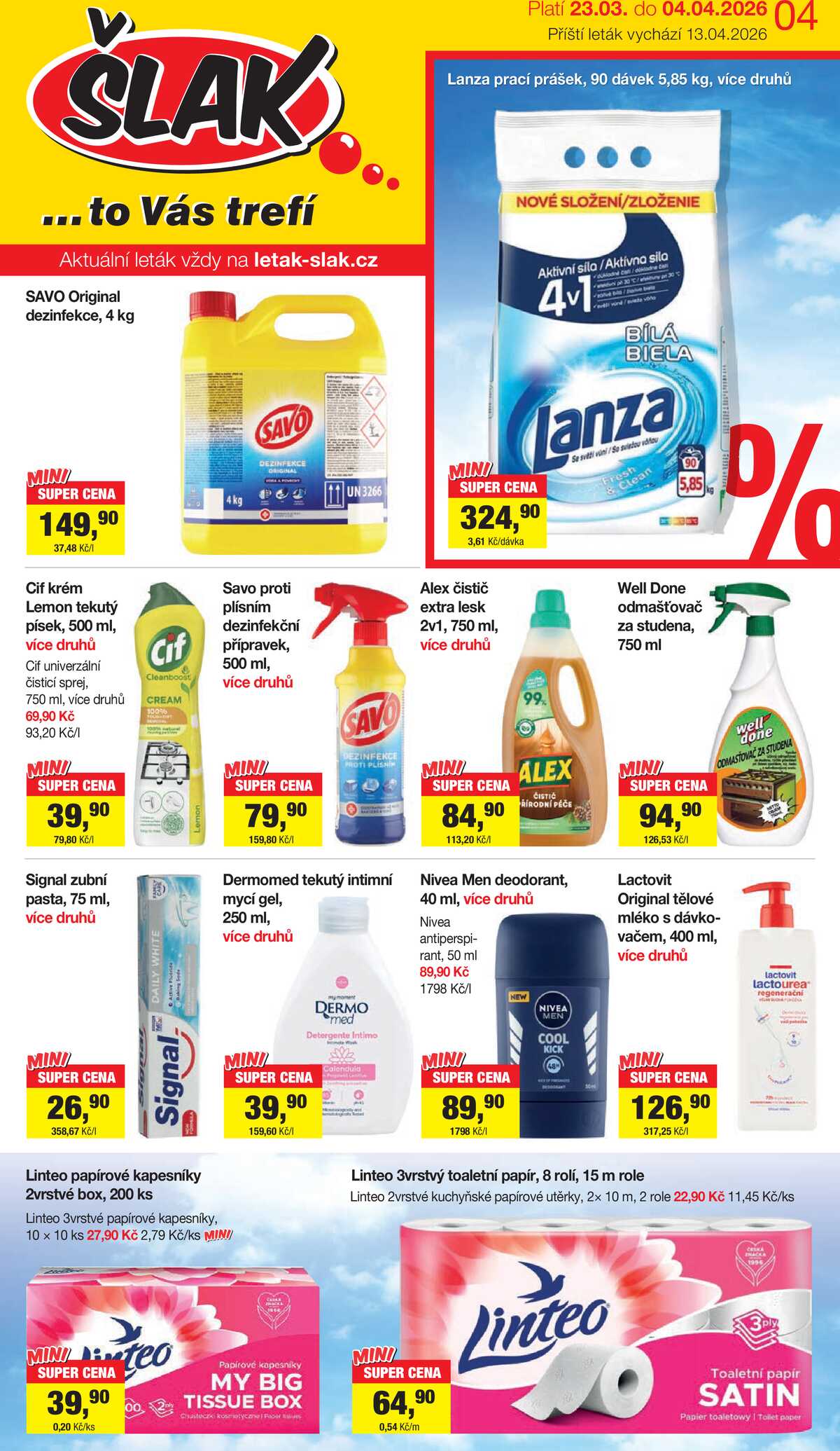 Šlak od 23.3. do 4.4.2026 strana 1