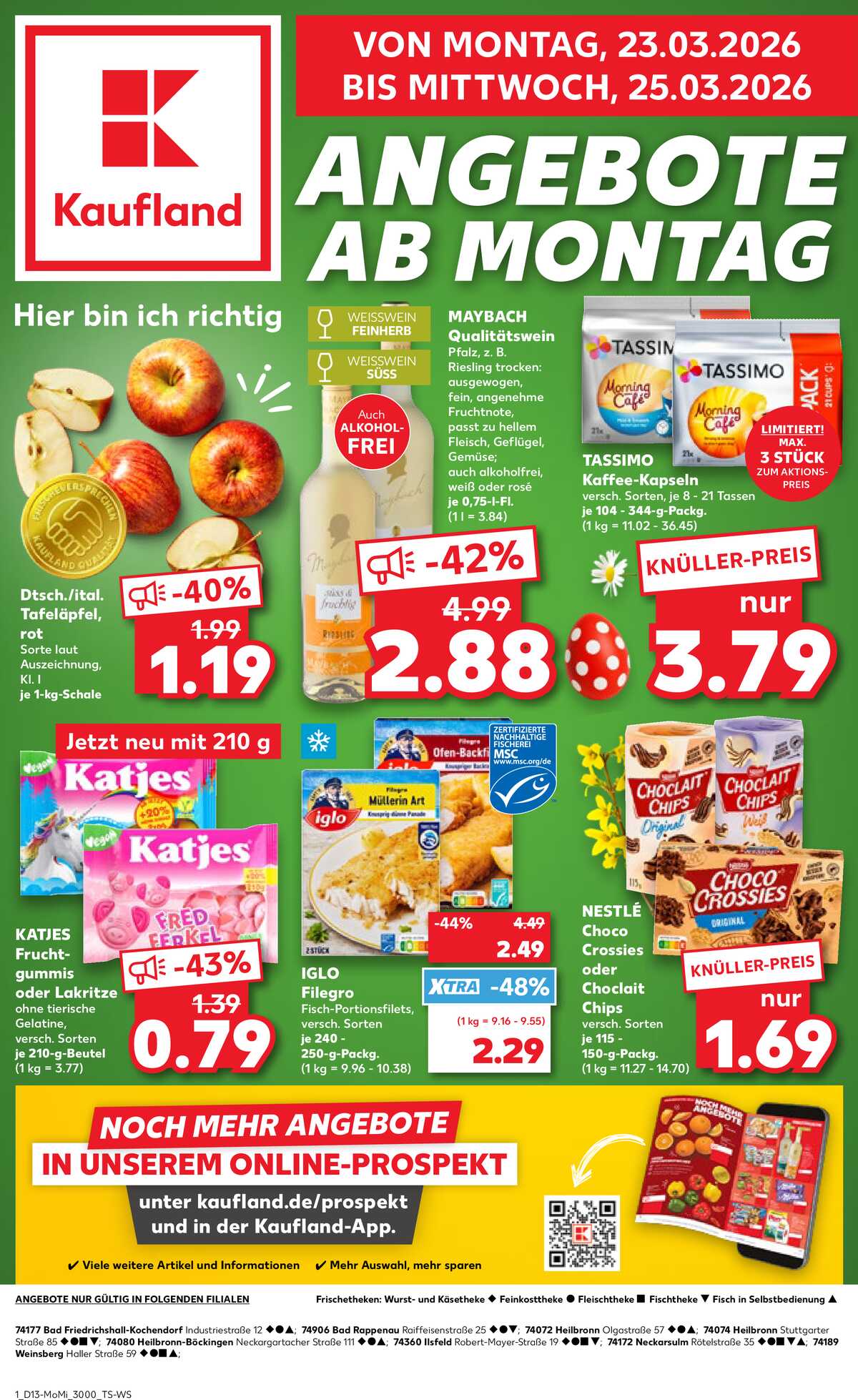Leták Kaufland Německo 23.3.-25.3.2026 strana 1