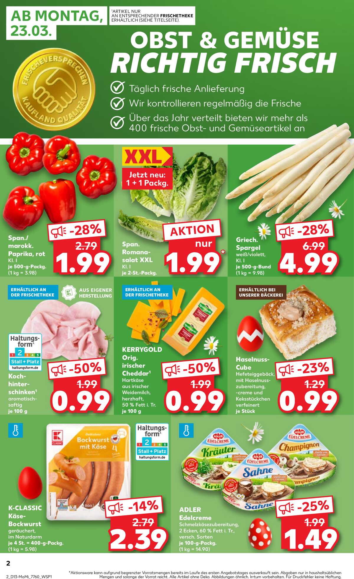 Leták Kaufland Německo 23.3.-25.3.2026 strana 2