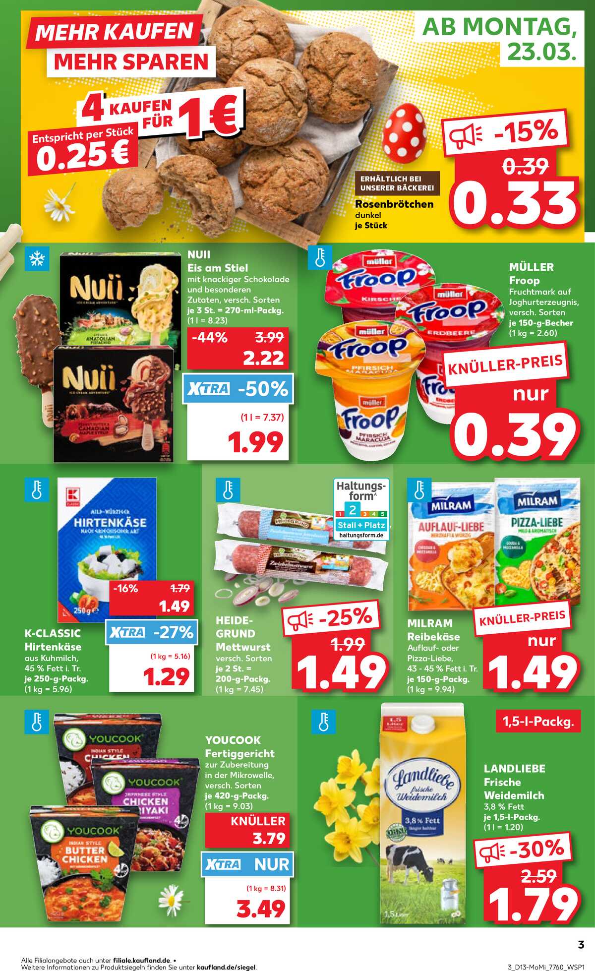 Leták Kaufland Německo 23.3.-25.3.2026 strana 3