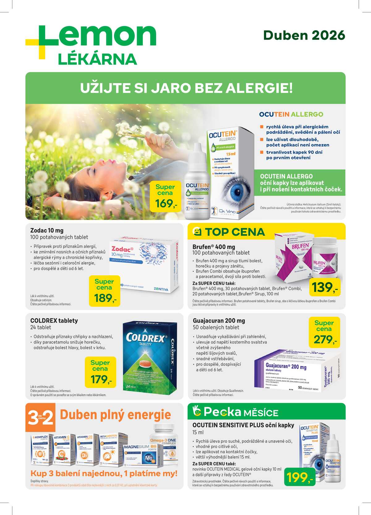 Lékárna LEMON od 1.4. do 30.4.2026 strana 1