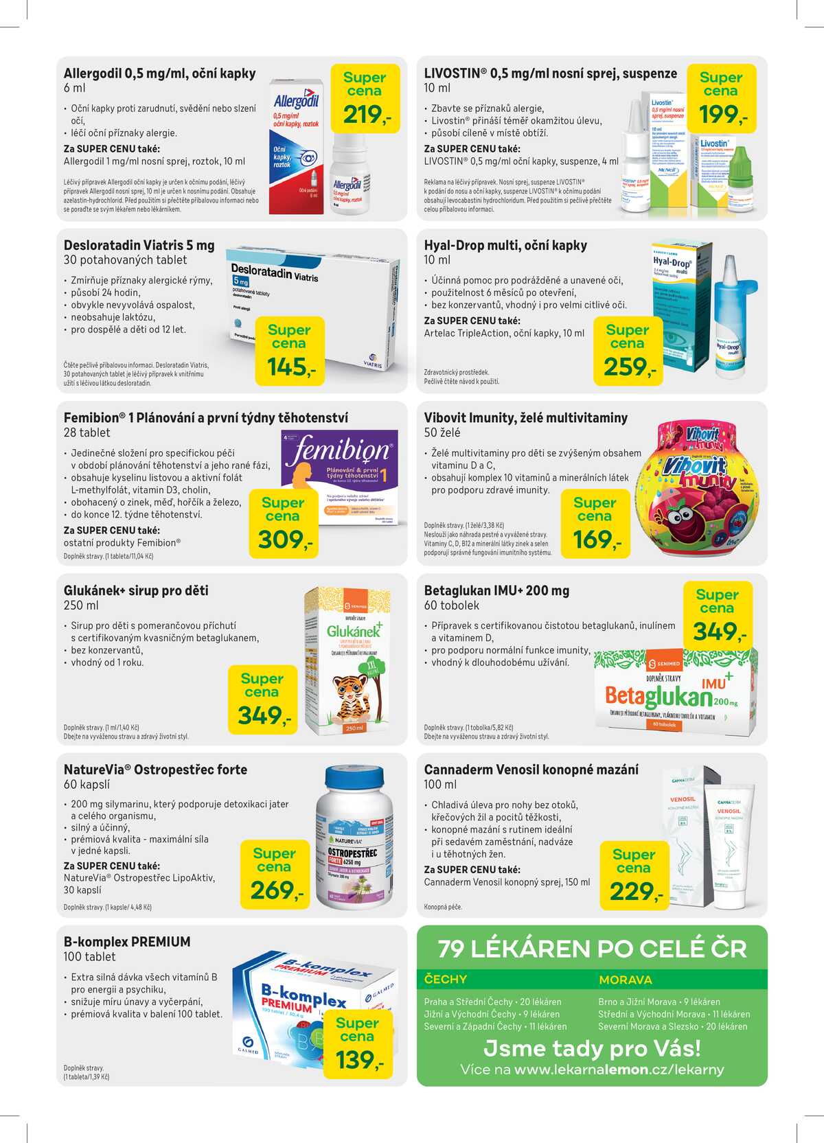 Lékárna LEMON od 1.4. do 30.4.2026 strana 2