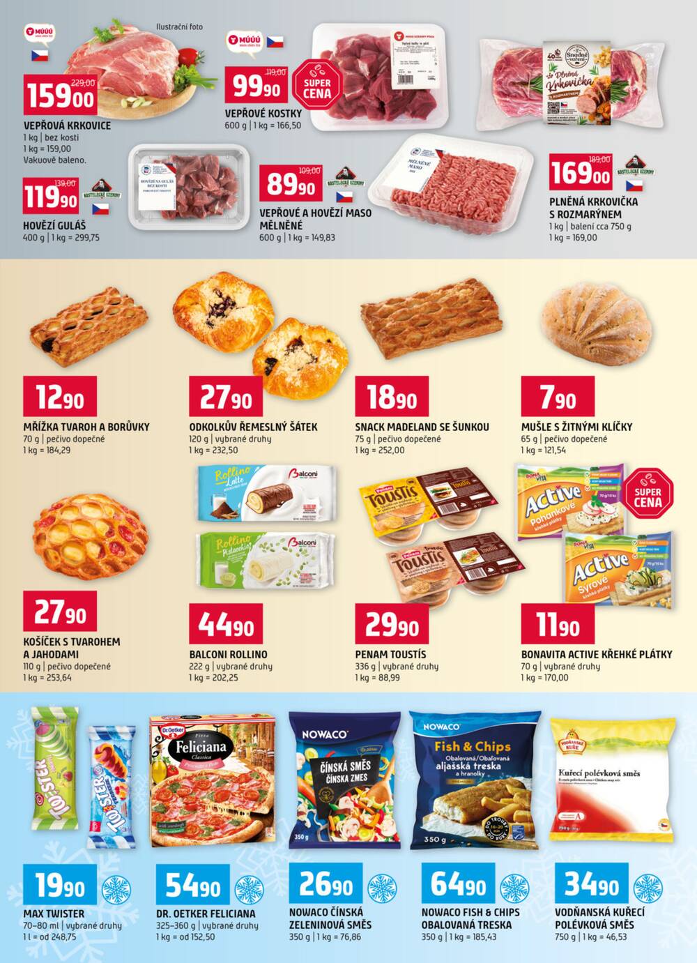 Terno Třeboň, Týn n. Vlt., Bechyně, Trhové Sviny, Hradec Králové, Zlín, Český Krumlov, Prachatice, Jihlava, Strakonice, Tábor od 25.3. do 31.3.2026