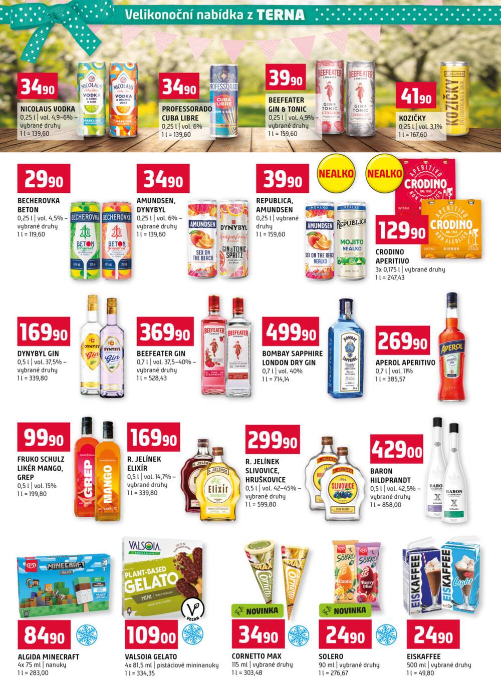 Terno Třeboň, Týn n. Vlt., Bechyně, Trhové Sviny, Hradec Králové, Zlín, Český Krumlov, Prachatice, Jihlava, Strakonice, Tábor od 25.3. do 31.3.2026