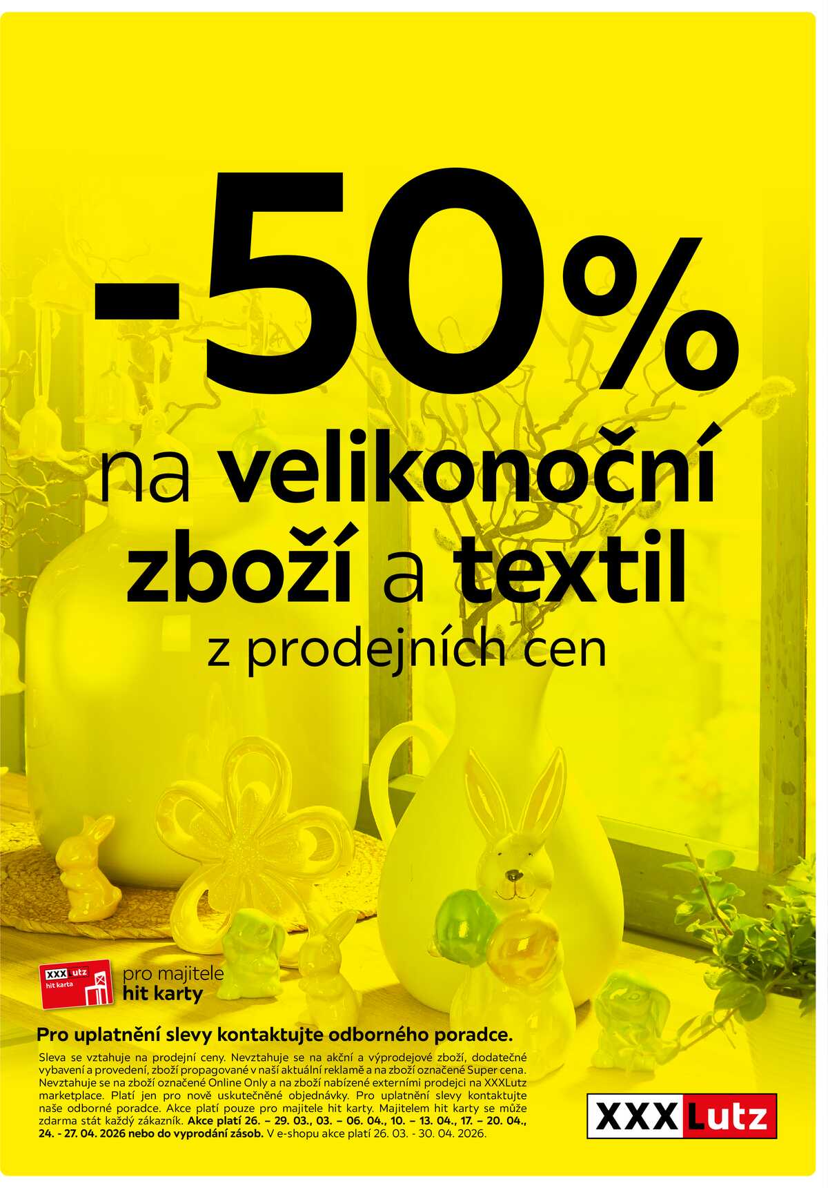 XXXLutz 50 % sleva na velikonoční zboží a textil  strana 1