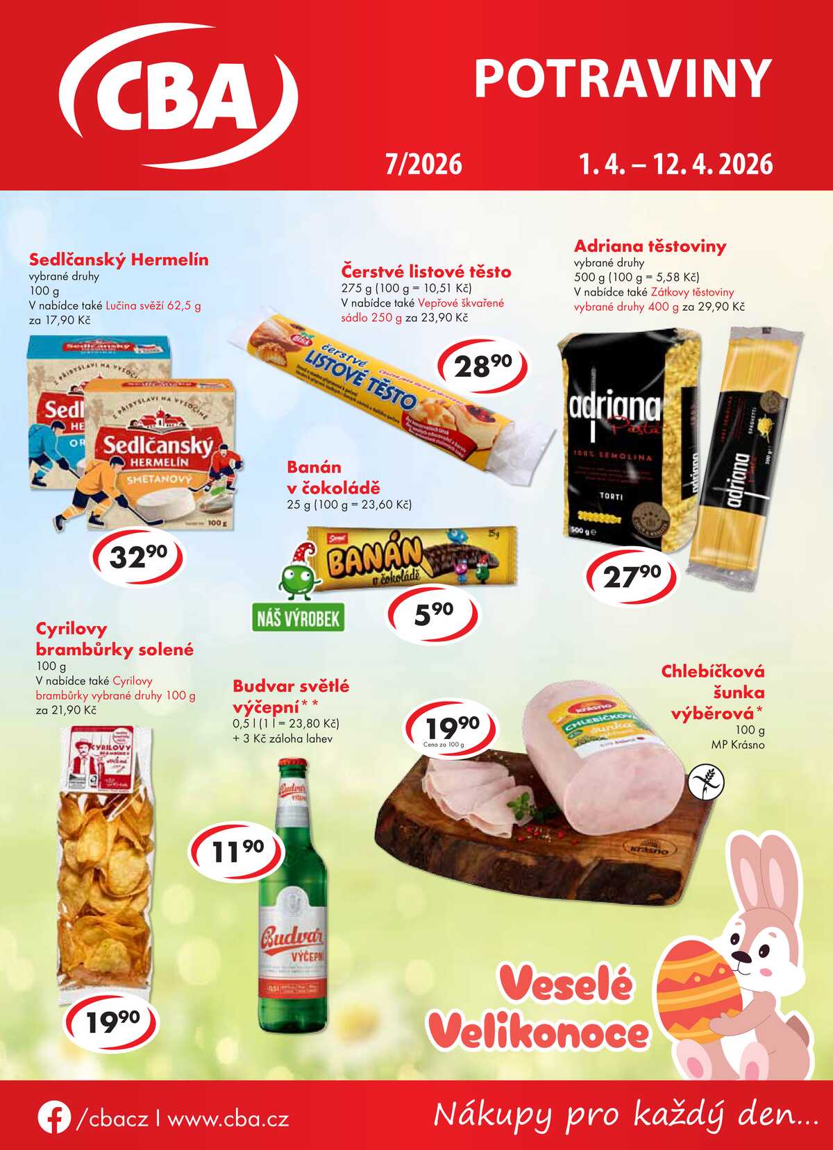 CBA potraviny od 1.4. do 12.4.2026 strana 1