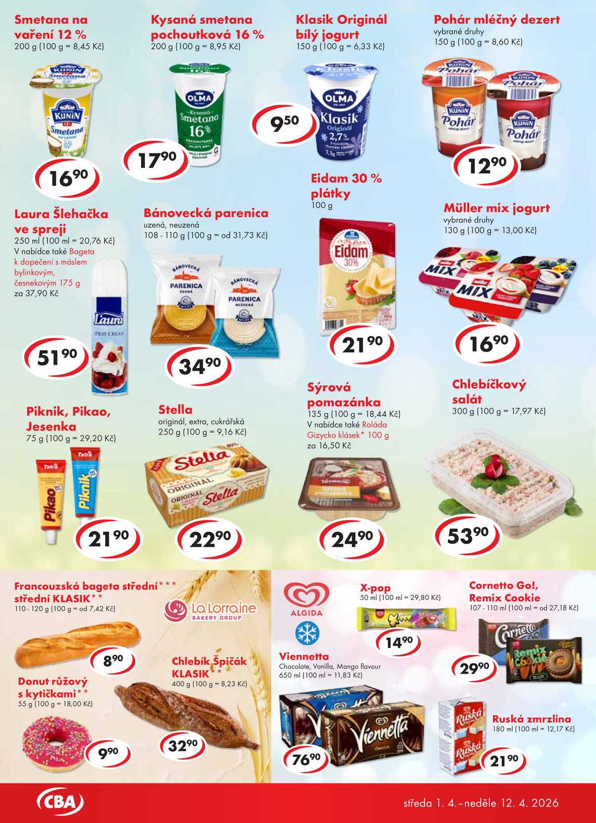 CBA potraviny od 1.4. do 12.4.2026 strana 2
