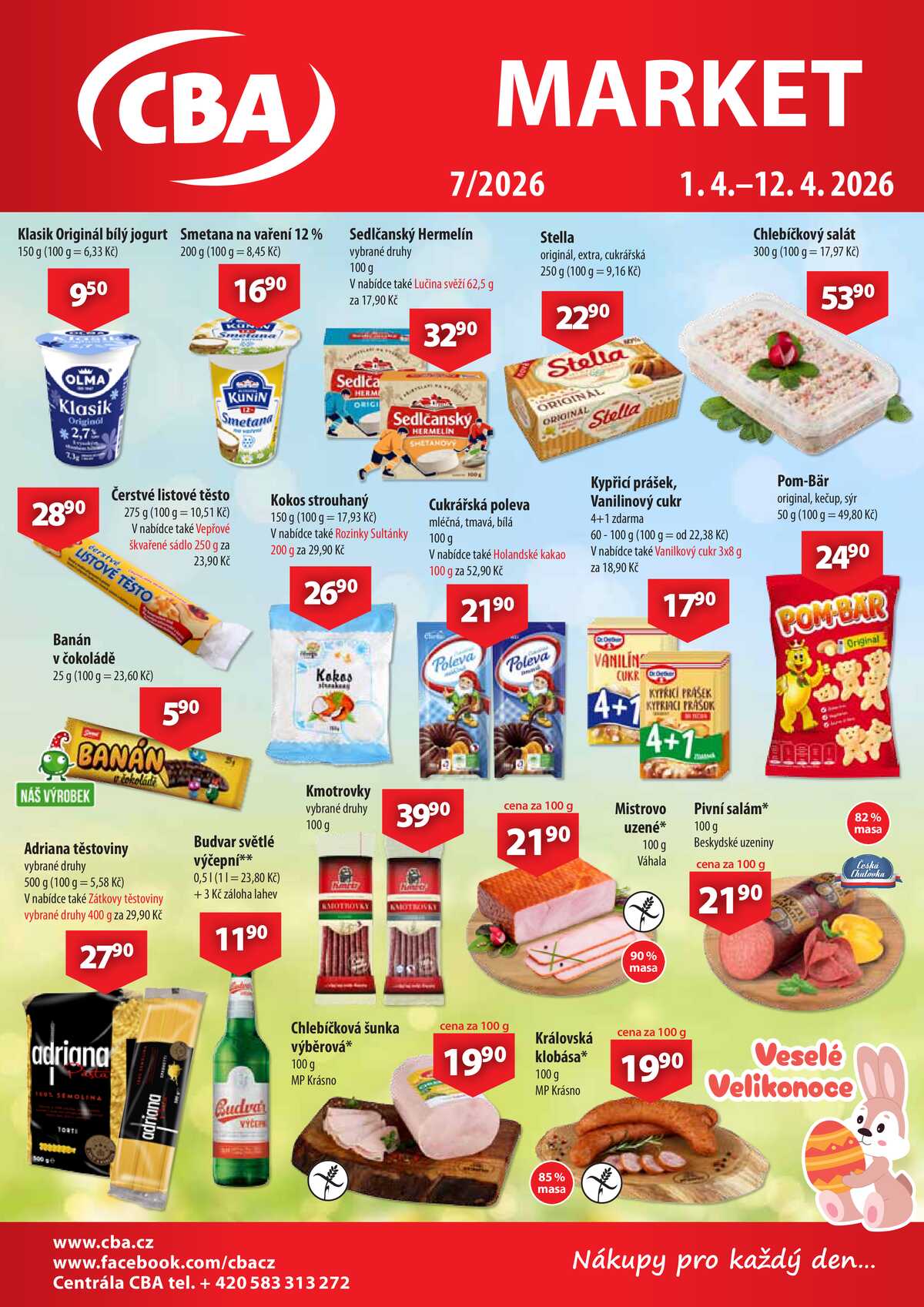 CBA Market od 1.4. do 12.4.2026 strana 1