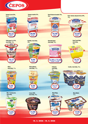 ČEPOS - Česká potravinářská obchodní a.s. letáky