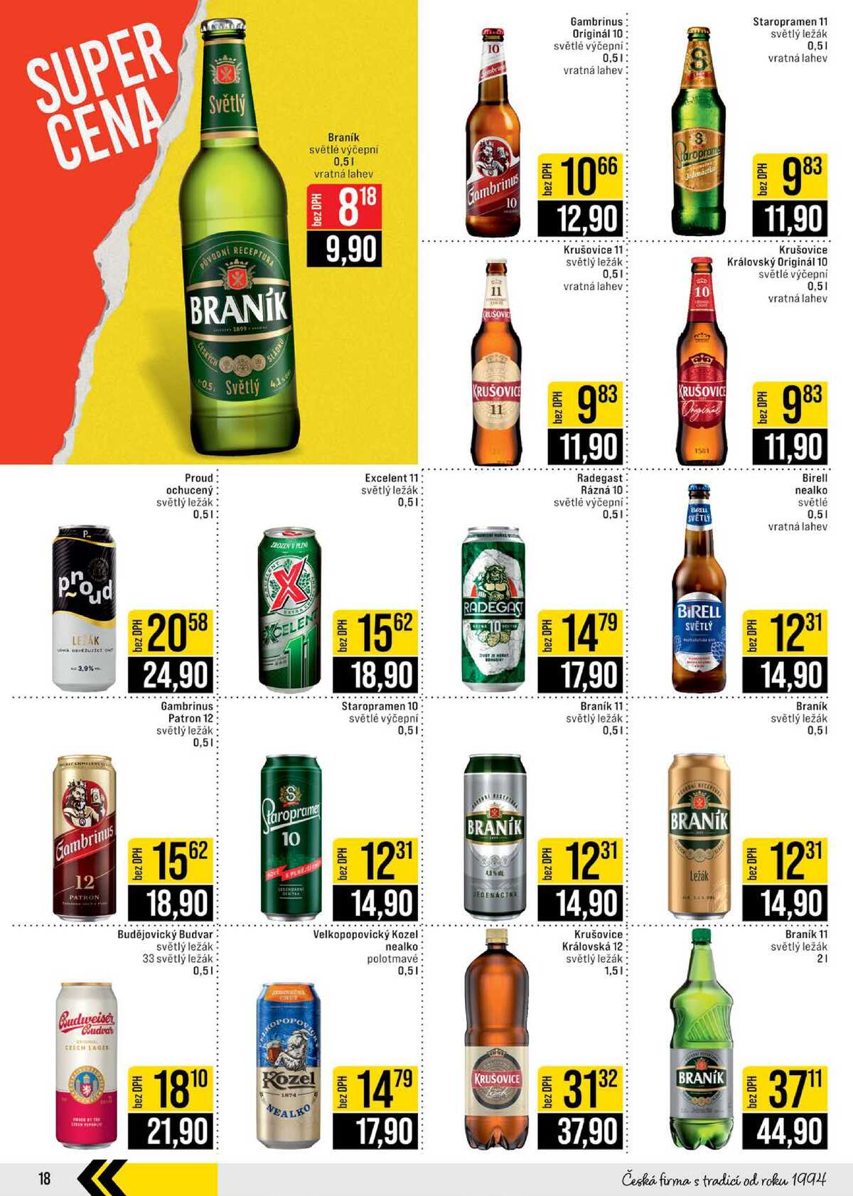 JIP Cash & Carry Brno, Praha, Ostrava, Jilemnice, Pardubice, Ostrava, Karlovy Vary, Olomouc a Zlín od 18.3. do 24.3.2026 strana 18