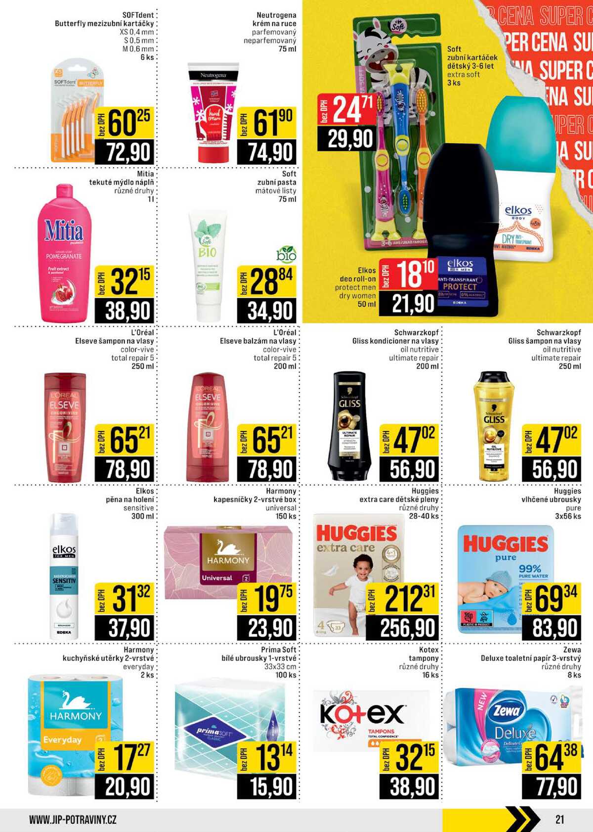 JIP Cash & Carry Brno, Praha, Ostrava, Jilemnice, Pardubice, Ostrava, Karlovy Vary, Olomouc a Zlín od 18.3. do 24.3.2026 strana 21