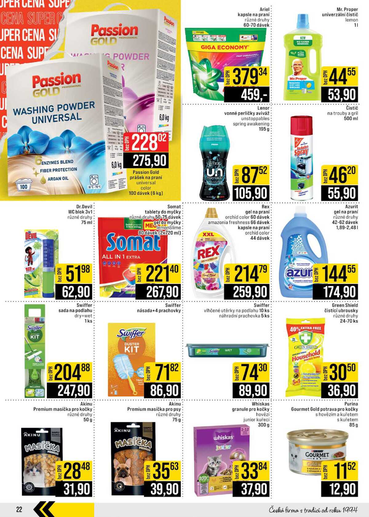 JIP Cash & Carry Brno, Praha, Ostrava, Jilemnice, Pardubice, Ostrava, Karlovy Vary, Olomouc a Zlín od 18.3. do 24.3.2026 strana 22