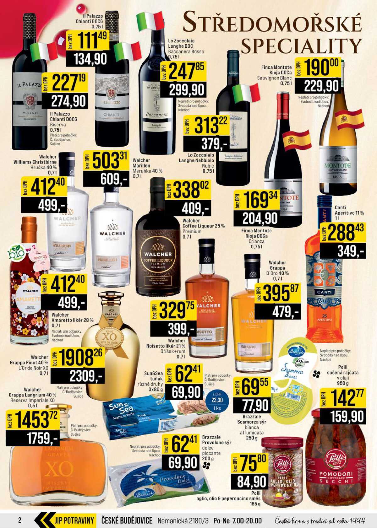 JIP Cash & Carry České Budějovice, Most, Náchod, Polička, Sušice a Svoboda nad Úpou od 18.3. do 24.3.2026 strana 2