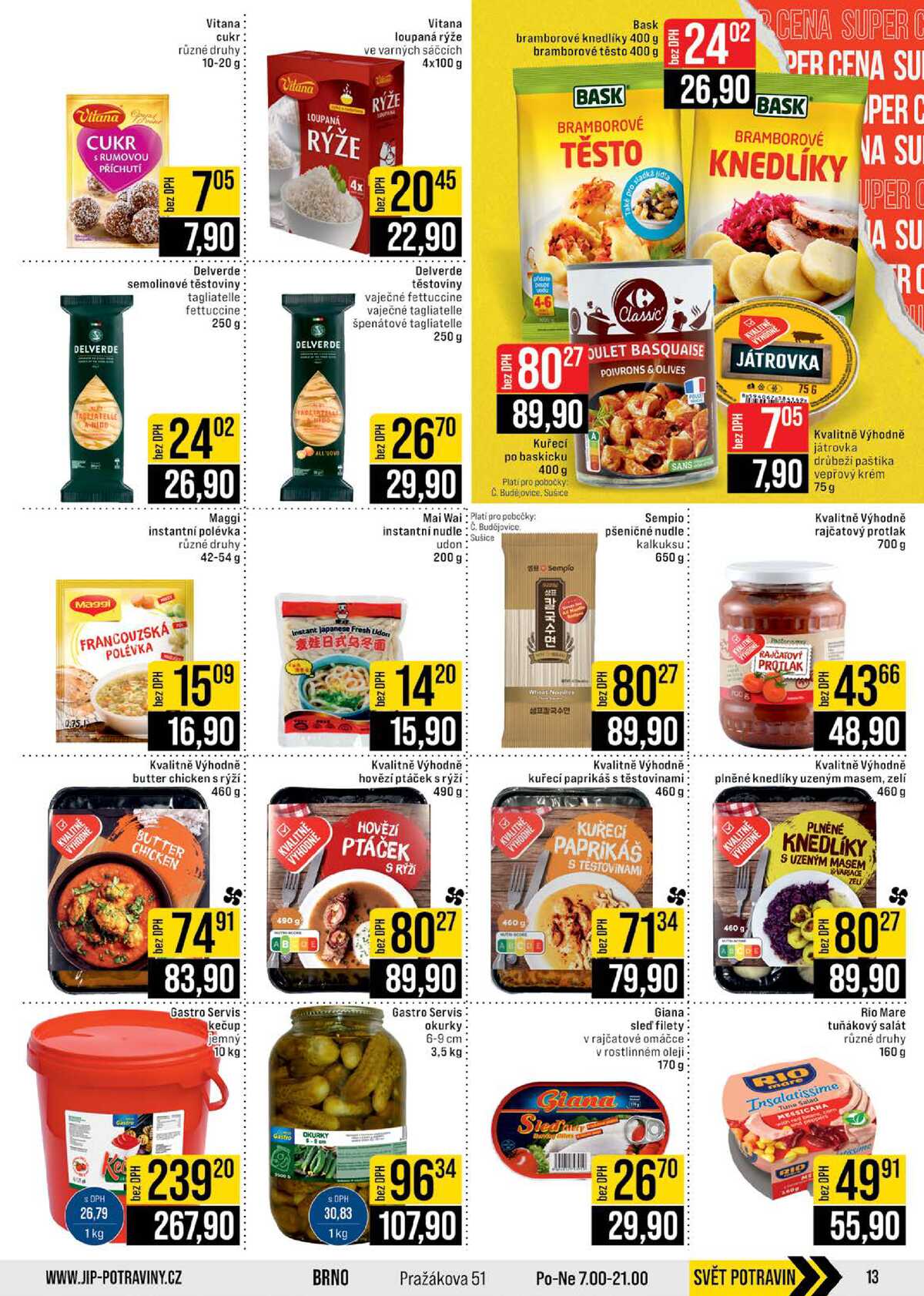 JIP Cash & Carry České Budějovice, Most, Náchod, Polička, Sušice a Svoboda nad Úpou od 18.3. do 24.3.2026 strana 13