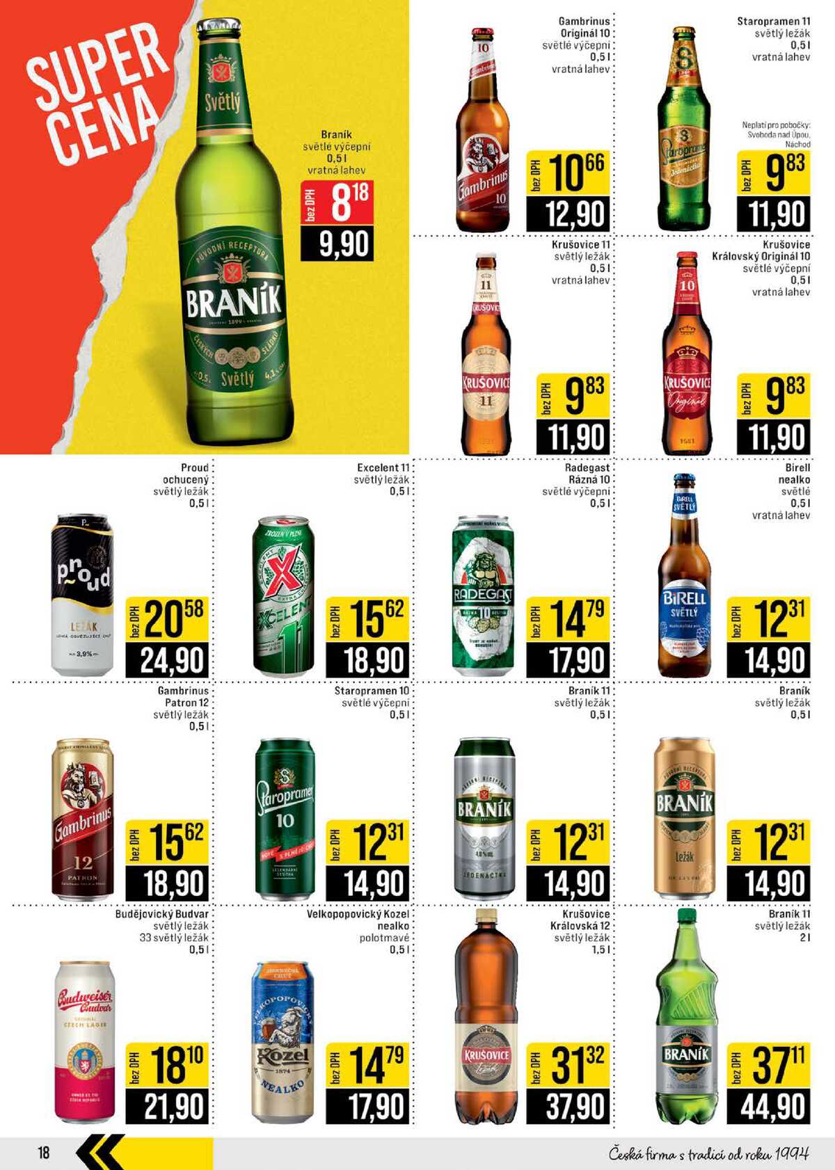 JIP Cash & Carry České Budějovice, Most, Náchod, Polička, Sušice a Svoboda nad Úpou od 18.3. do 24.3.2026 strana 18