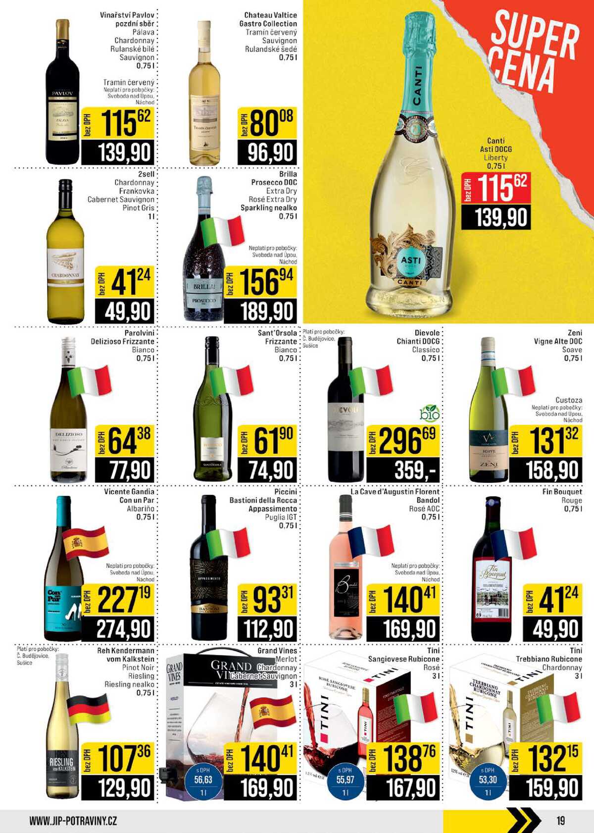 JIP Cash & Carry České Budějovice, Most, Náchod, Polička, Sušice a Svoboda nad Úpou od 18.3. do 24.3.2026 strana 19