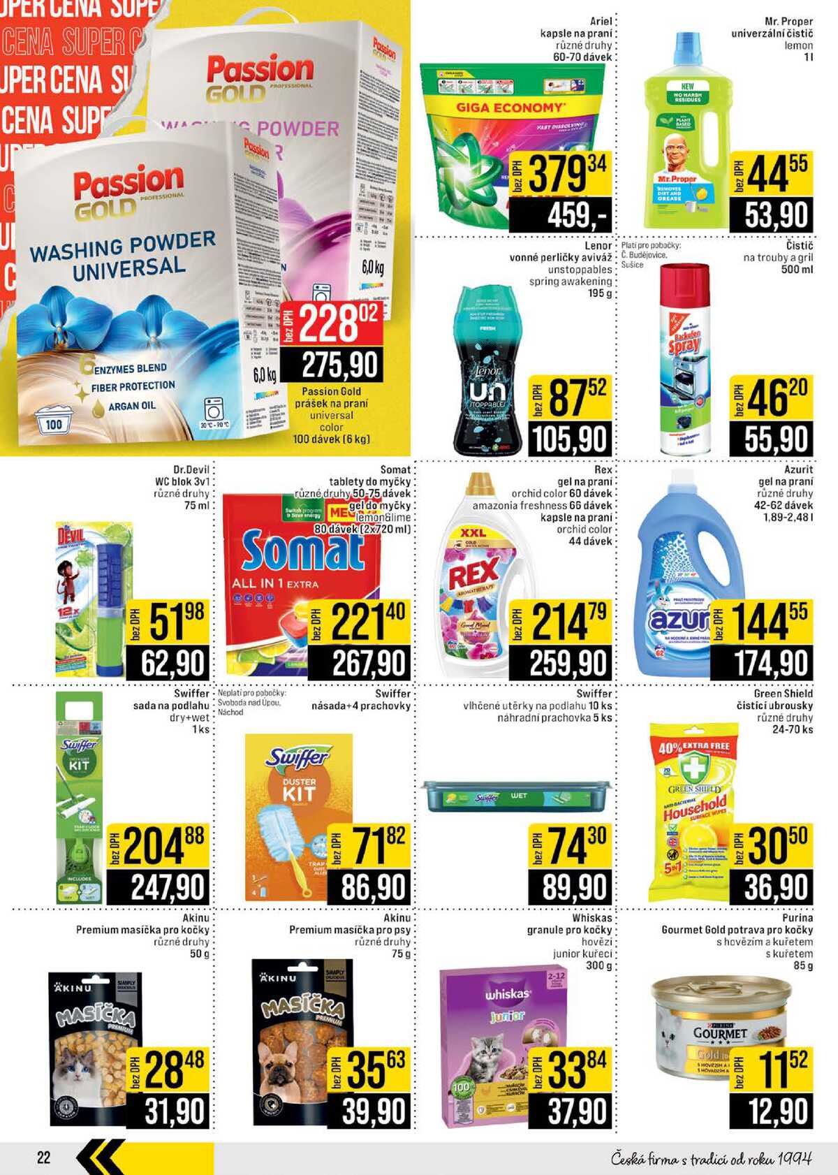 JIP Cash & Carry České Budějovice, Most, Náchod, Polička, Sušice a Svoboda nad Úpou od 18.3. do 24.3.2026 strana 22