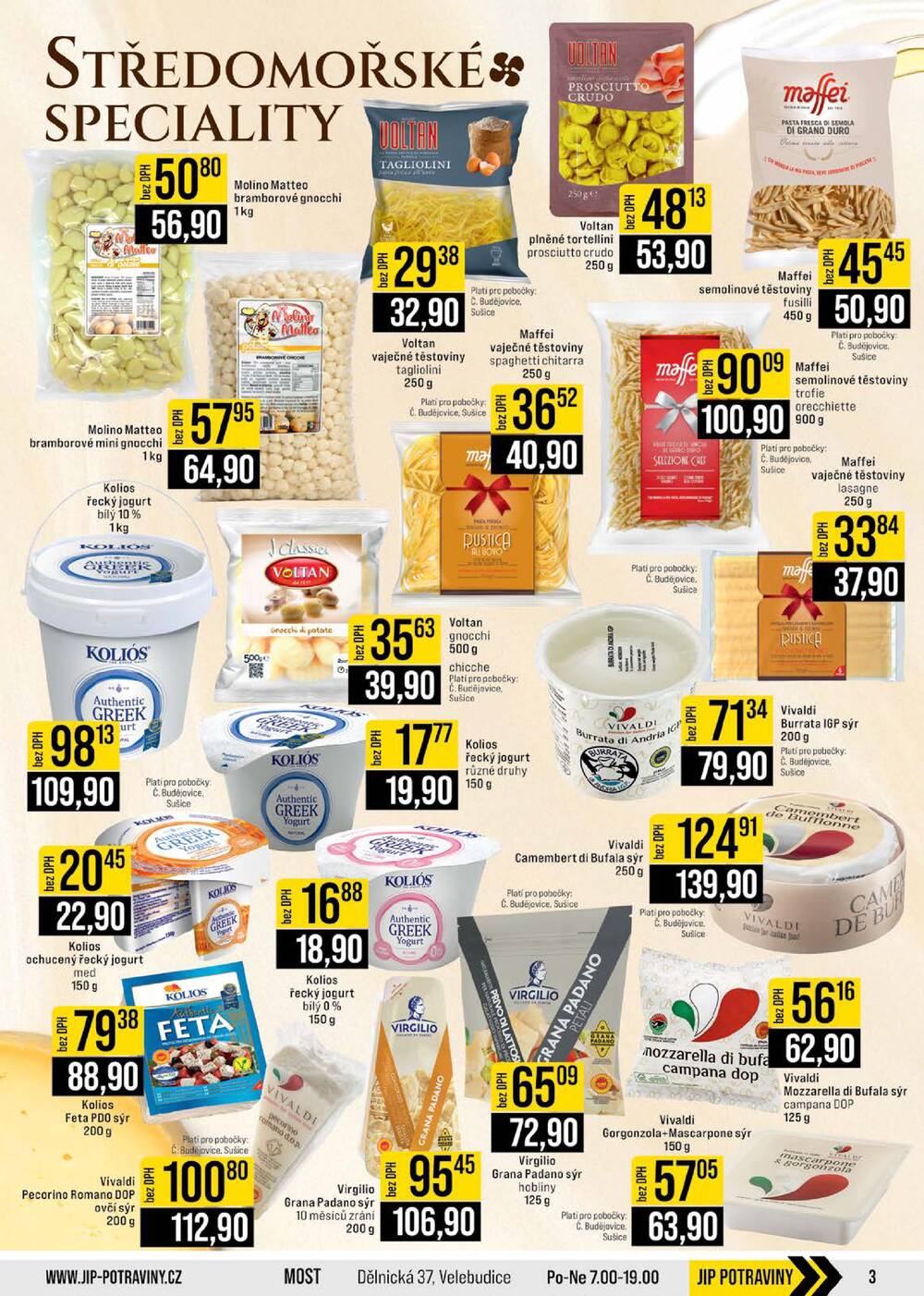 Leták JIP - JIP Cash & Carry České Budějovice, Most, Náchod, Polička, Sušice a Svoboda nad Úpou od 18.3. do 24.3.2026 - strana 3