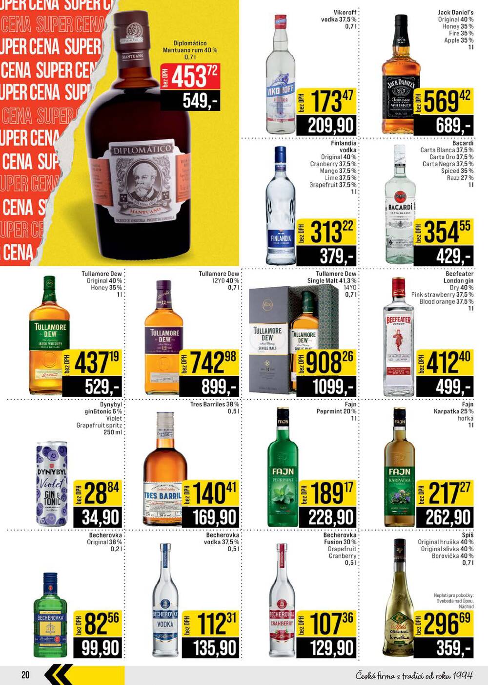 JIP Cash & Carry České Budějovice, Most, Náchod, Polička, Sušice a Svoboda nad Úpou od 18.3. do 24.3.2026