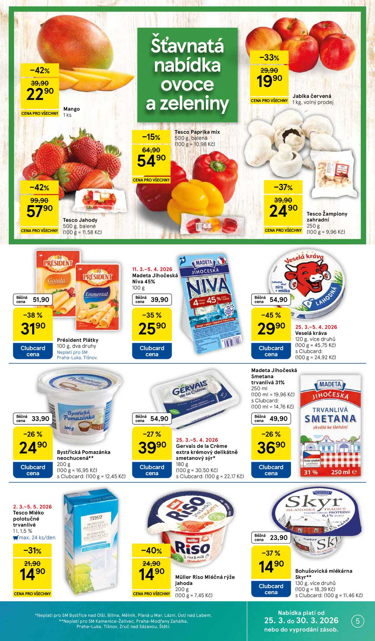 Tesco supermarkety od 25.3. do 30.3.2026 strana 5