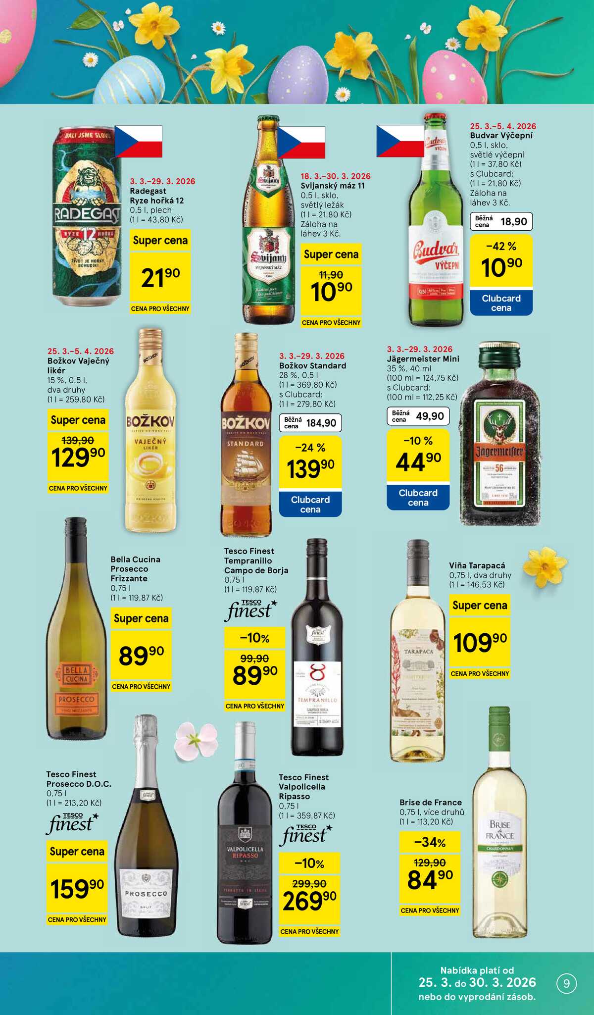 Tesco supermarkety od 25.3. do 30.3.2026 strana 9