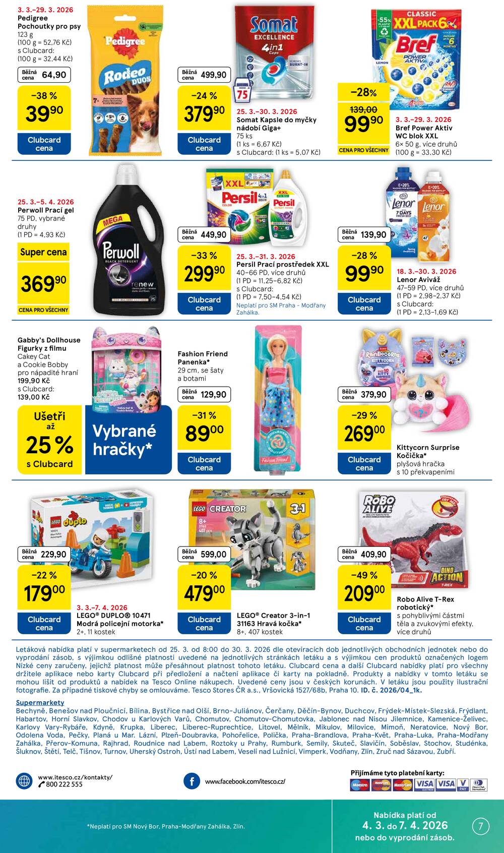 Tesco supermarkety od 25.3. do 30.3.2026