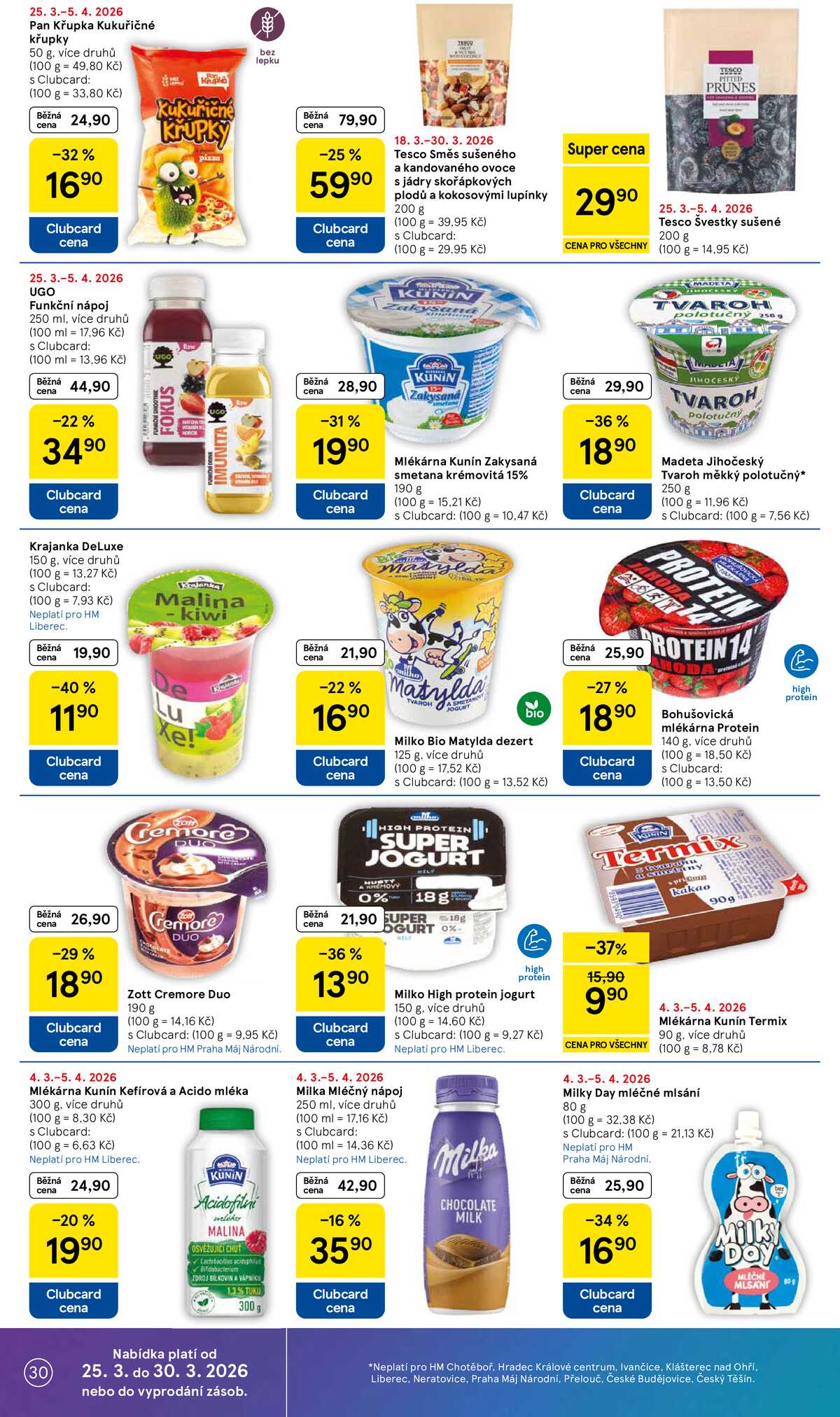 Tesco malé hypermarkety od 25.3. do 30.3.2026 strana 30