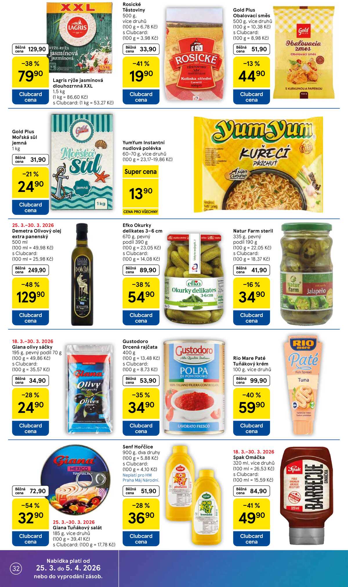 Tesco malé hypermarkety od 25.3. do 30.3.2026 strana 32