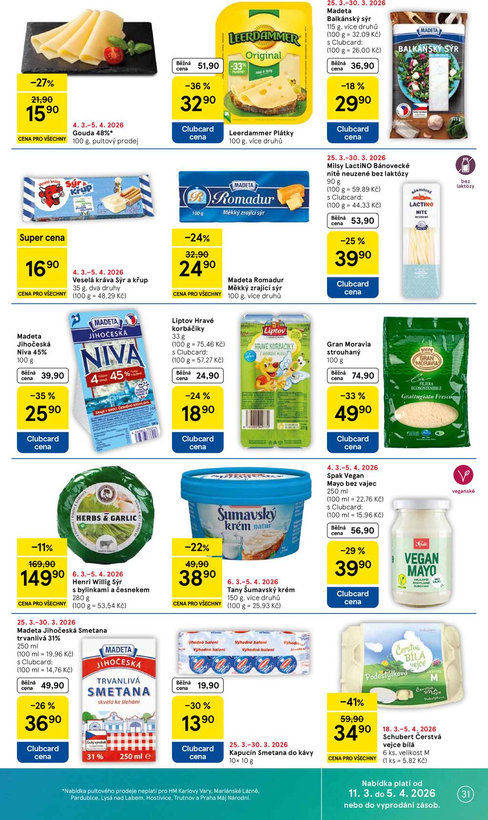 Tesco malé hypermarkety od 25.3. do 30.3.2026