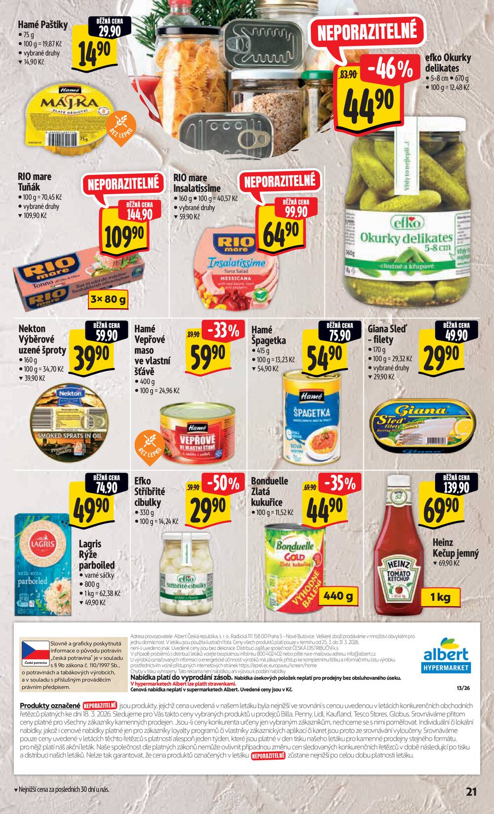 Albert  Hypermarket od 25.3. do 31.3.2026