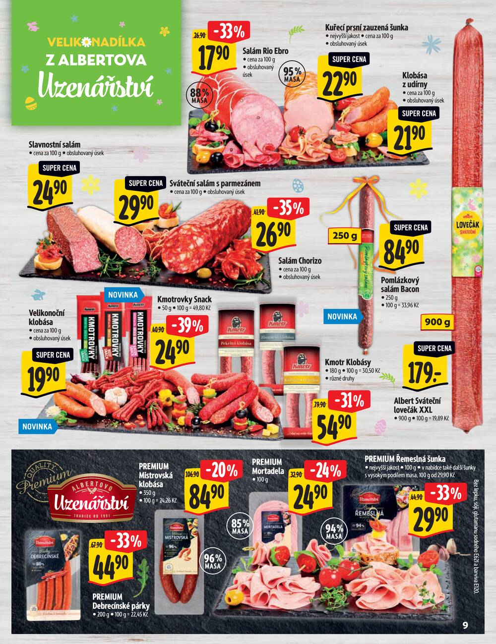 Leták Albert - Albert Supermarket katalog Deli od 25.3. do 5.4.2026 - strana 9