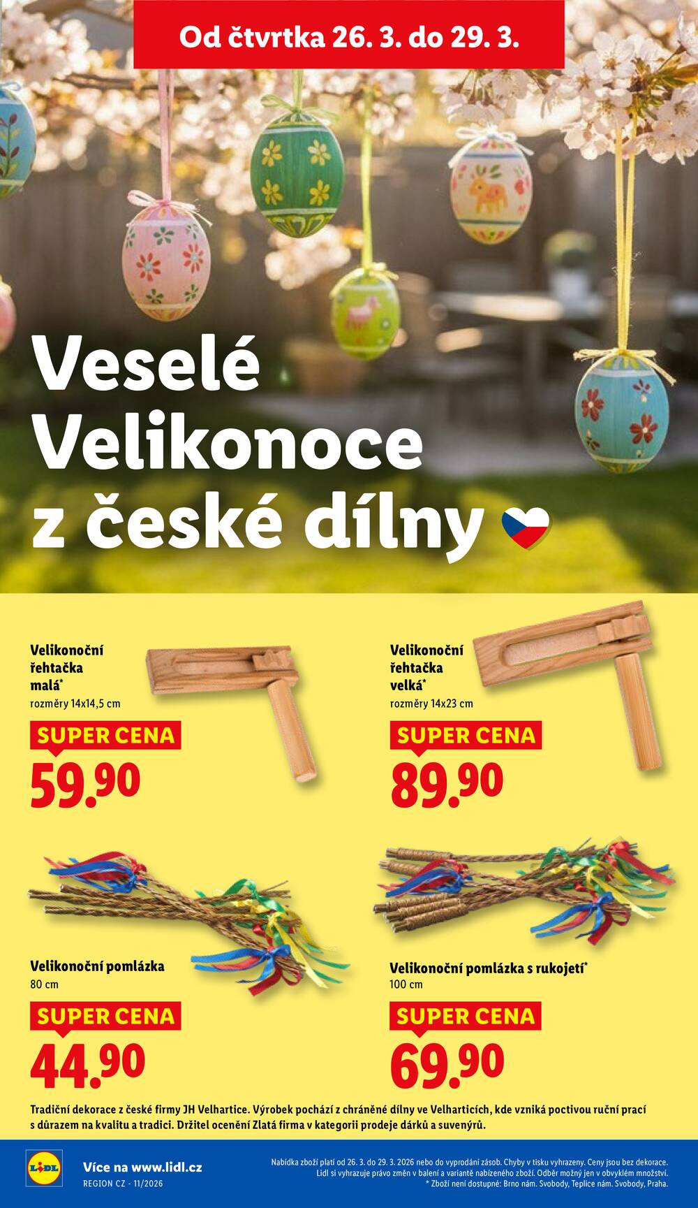 Lidl Čtvrtek od 26.3. do 29.3.2026