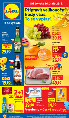 Lidl Čtvrtek od 26.3. do 29.3.2026
