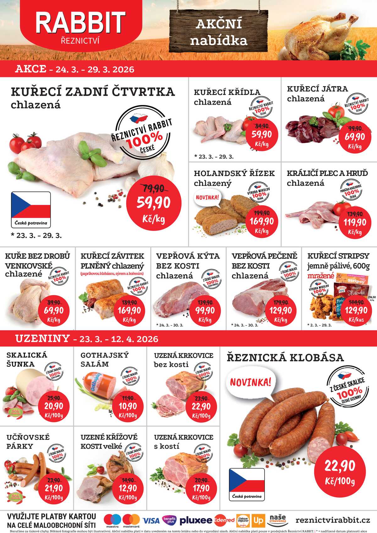 RABBIT řeznictví od 23.3. do 29.3.2026 strana 1