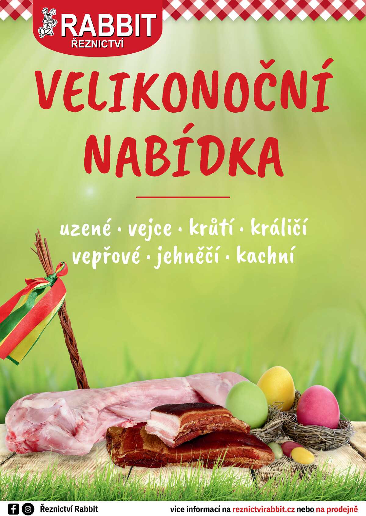 RABBIT řeznictví velikonoční nabídka od 23.3. do 14.4.2026 strana 1