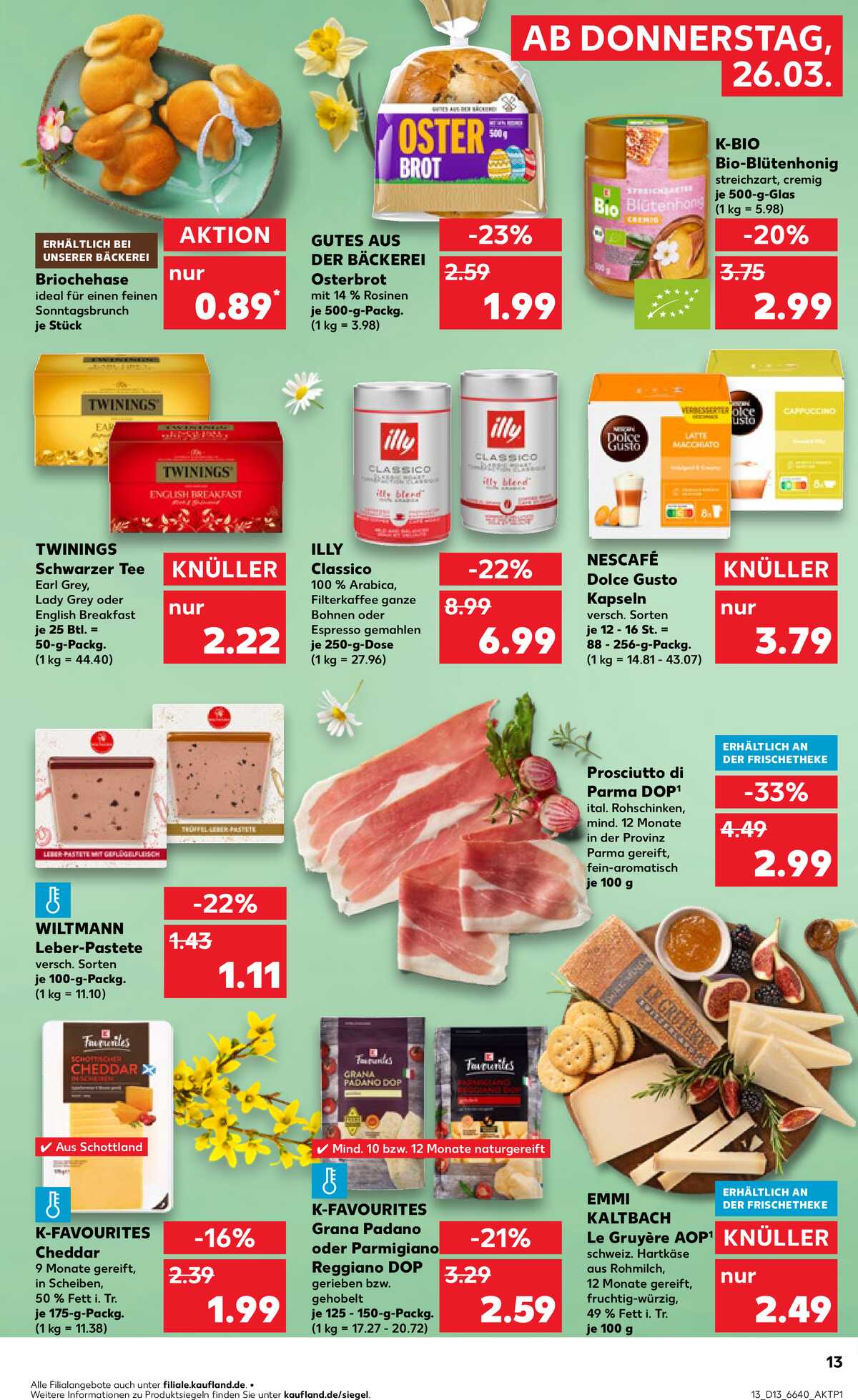 Leták Kaufland Německo 26.3.-1.4.2026 strana 13