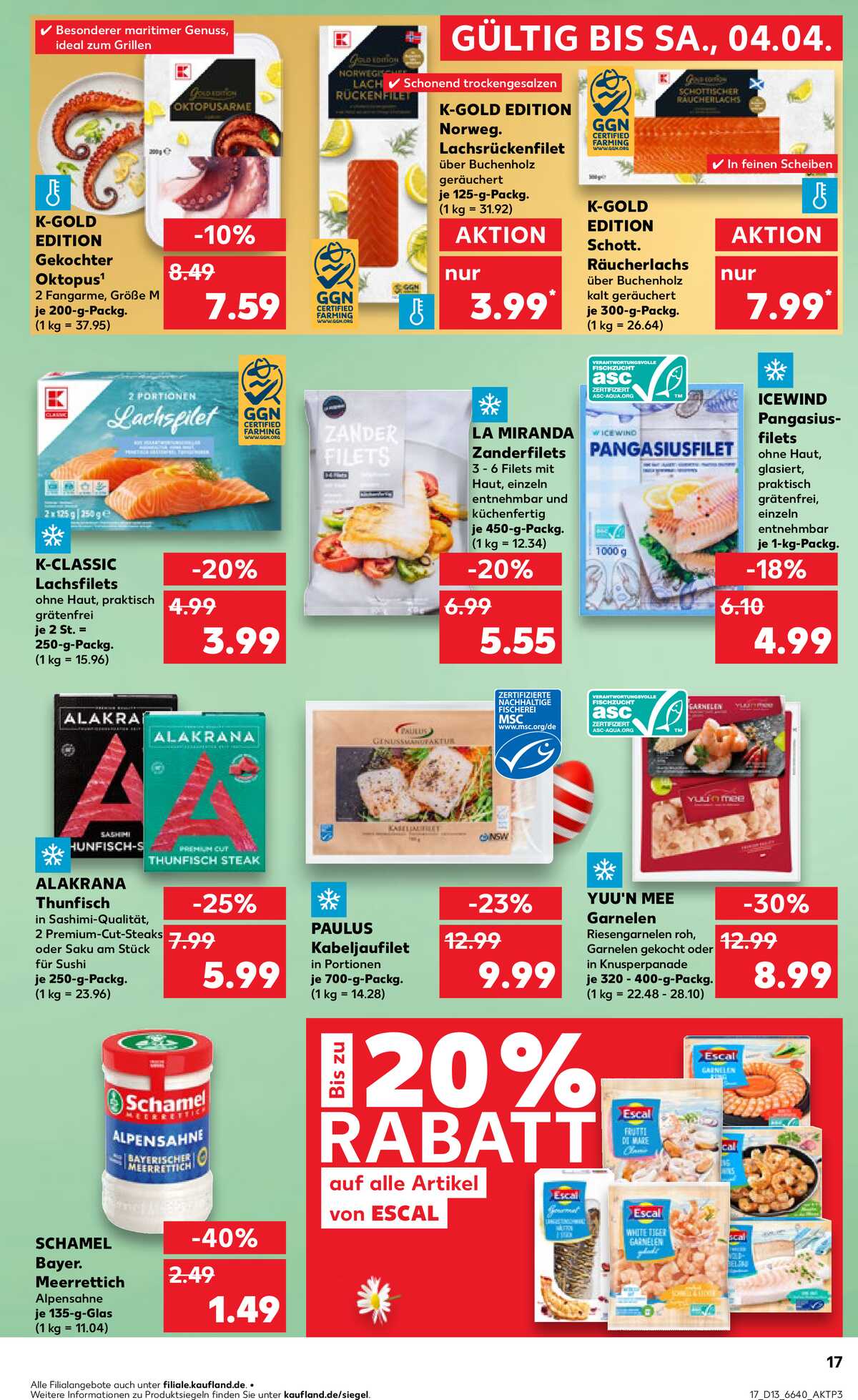 Leták Kaufland Německo 26.3.-1.4.2026 strana 17