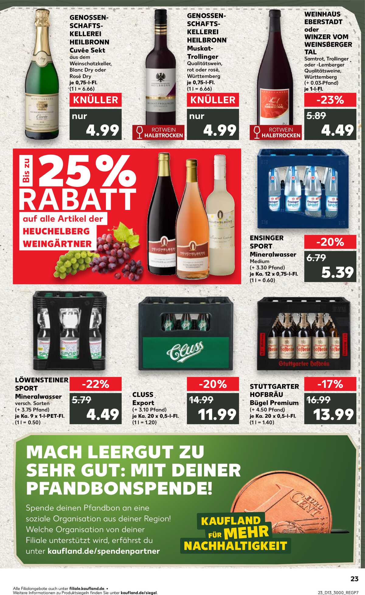 Leták Kaufland Německo 26.3.-1.4.2026 strana 23