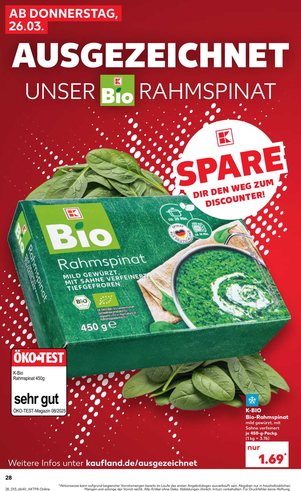 Leták Kaufland Německo 26.3.-1.4.2026 strana 28