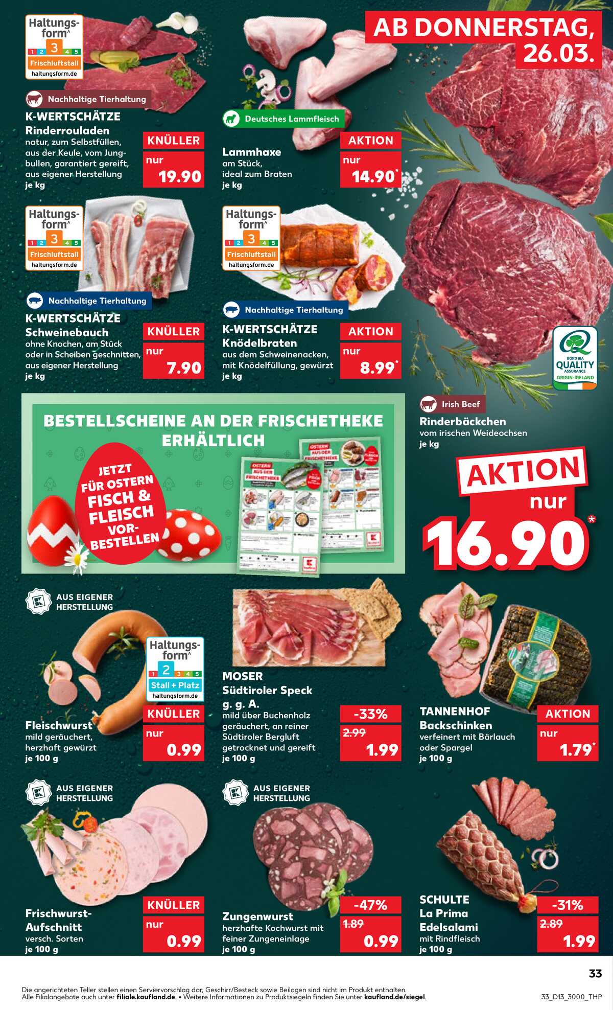 Leták Kaufland Německo 26.3.-1.4.2026 strana 33