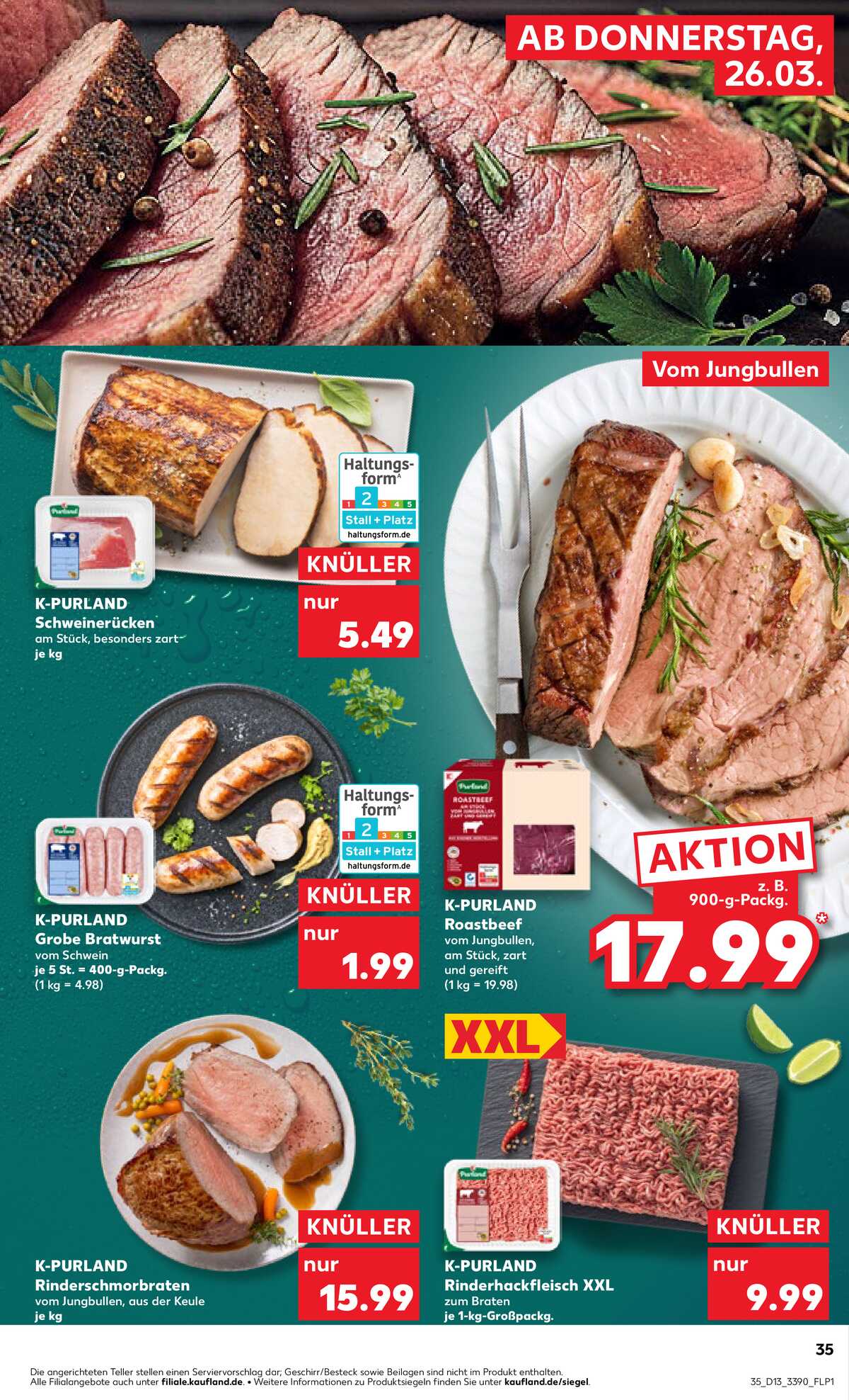 Leták Kaufland Německo 26.3.-1.4.2026 strana 35