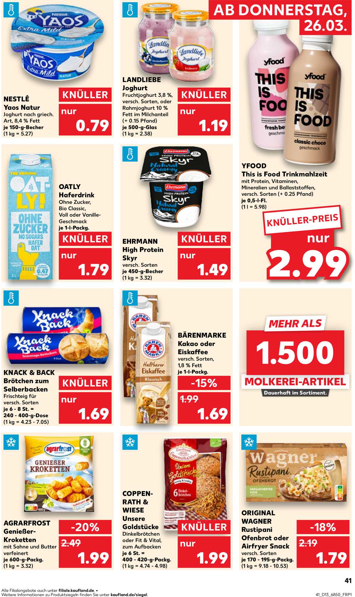 Leták Kaufland Německo 26.3.-1.4.2026 strana 41