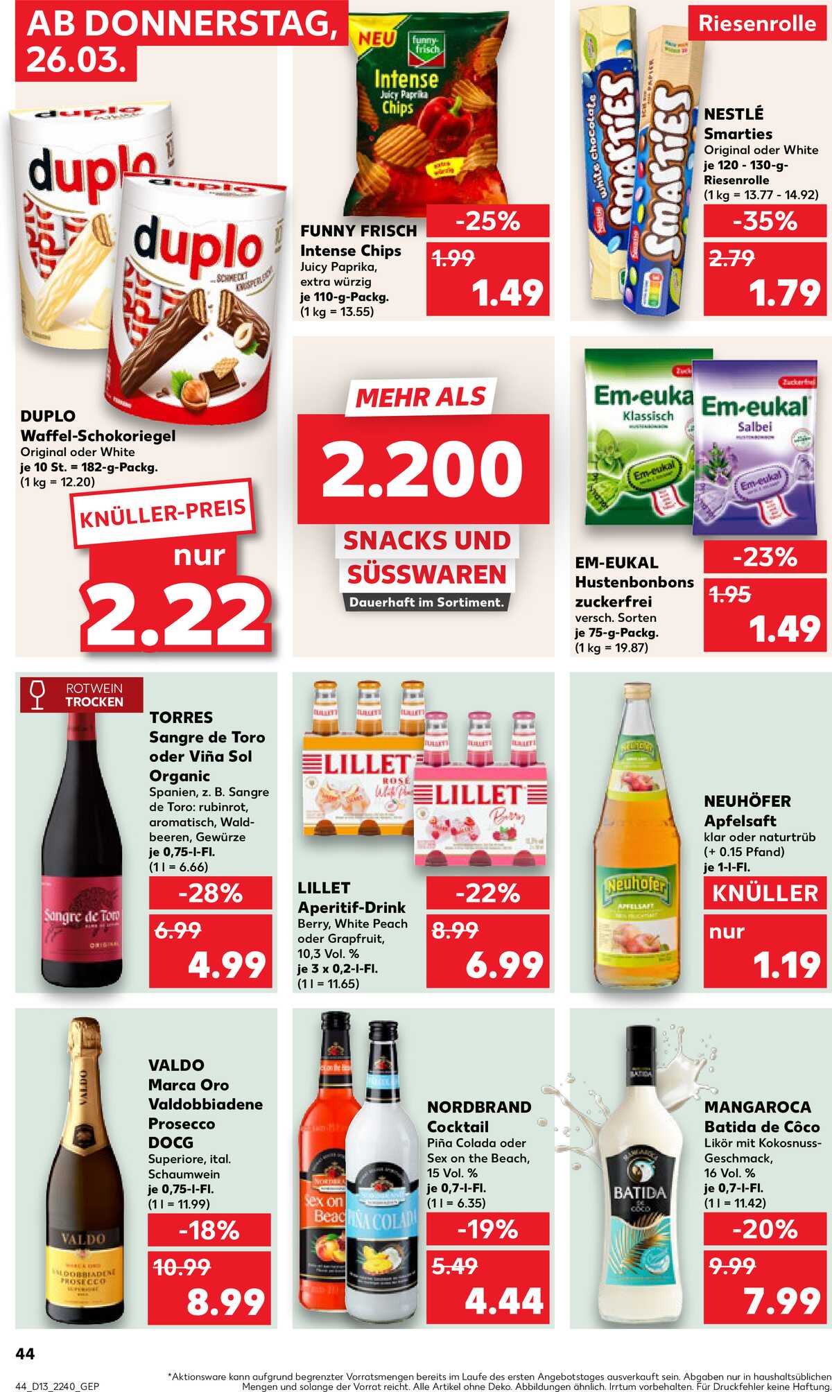 Leták Kaufland Německo 26.3.-1.4.2026 strana 44