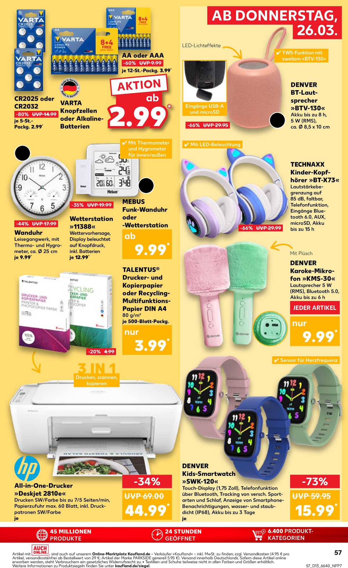 Leták Kaufland Německo 26.3.-1.4.2026 strana 57