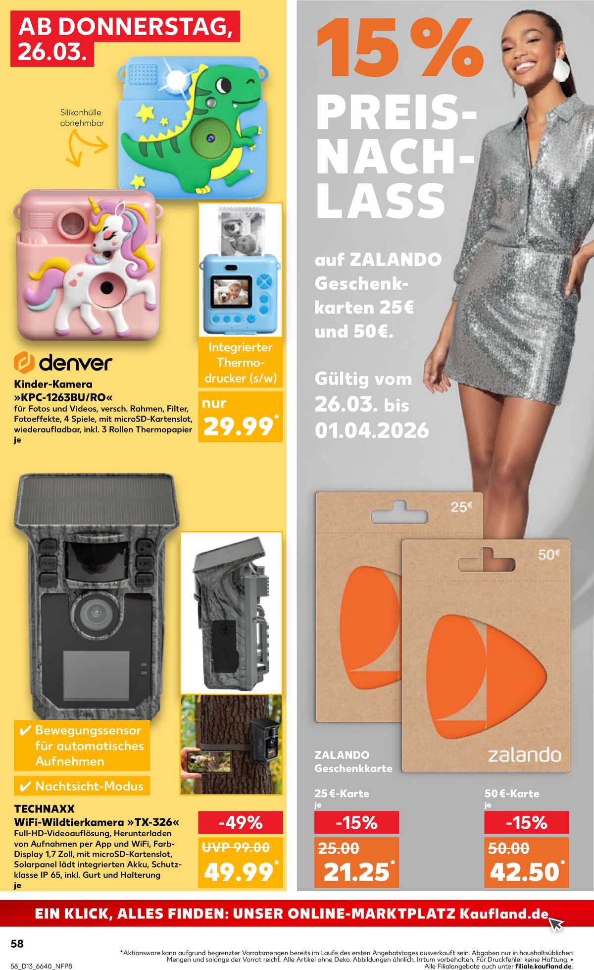 Leták Kaufland Německo 26.3.-1.4.2026 strana 58