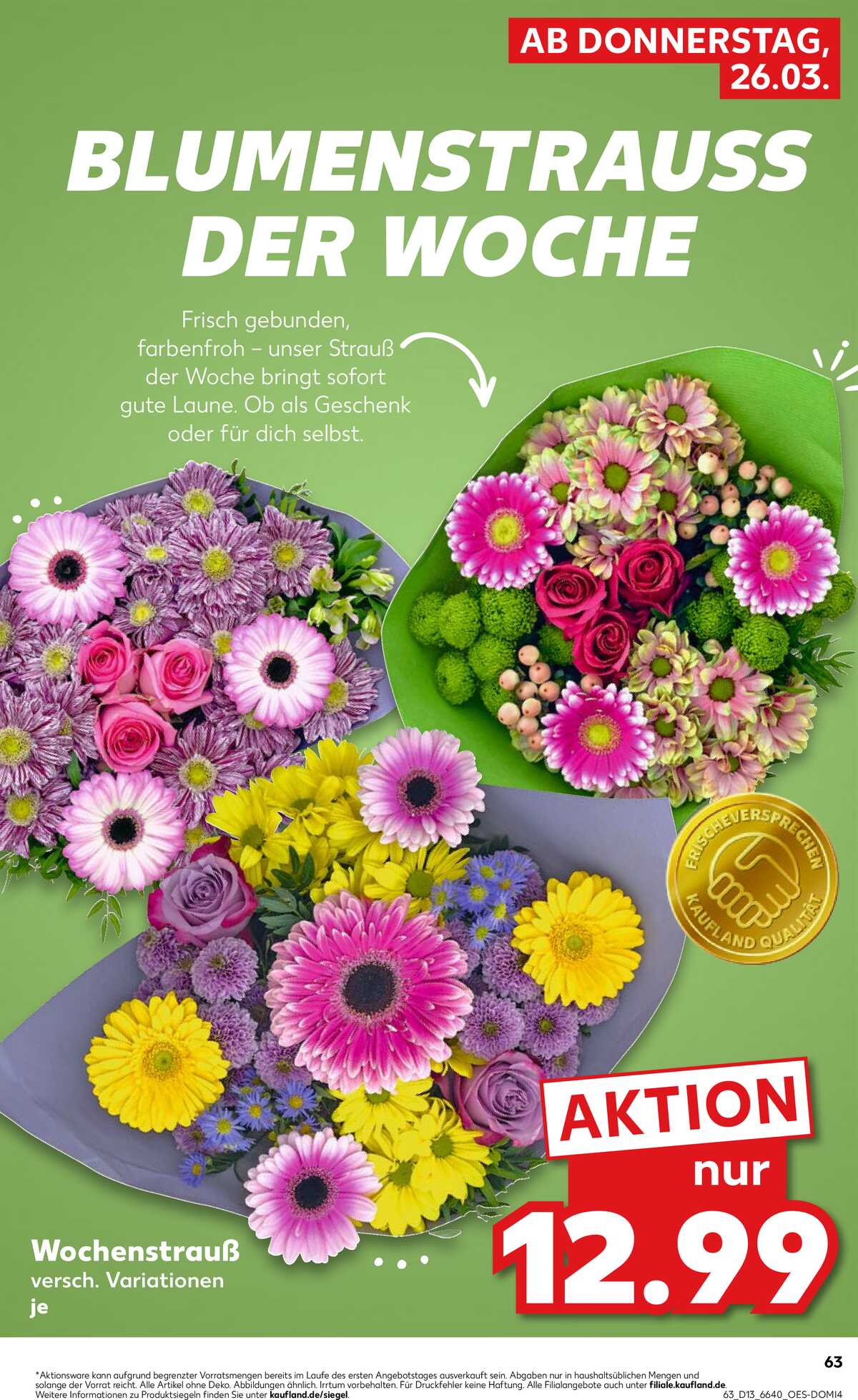 Leták Kaufland Německo 26.3.-1.4.2026 strana 63