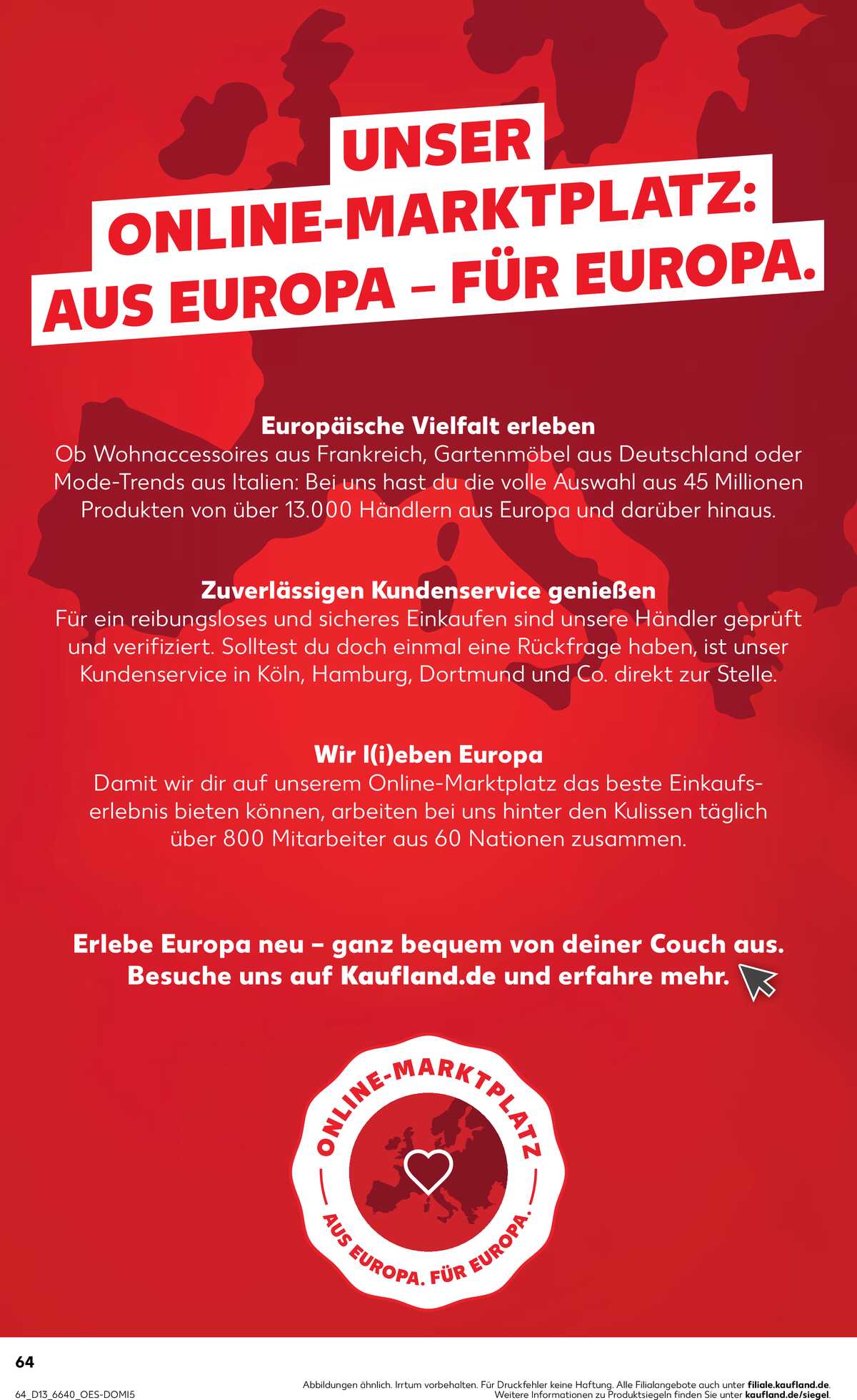 Leták Kaufland Německo 26.3.-1.4.2026 strana 64