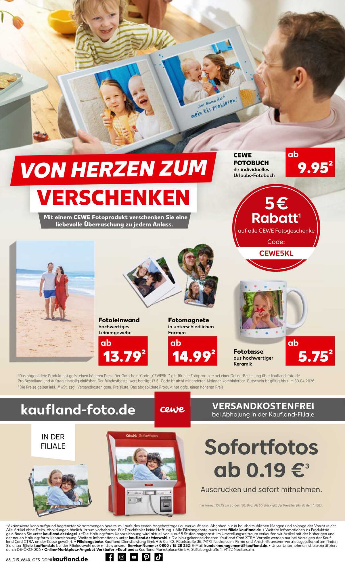 Leták Kaufland Německo 26.3.-1.4.2026 strana 68