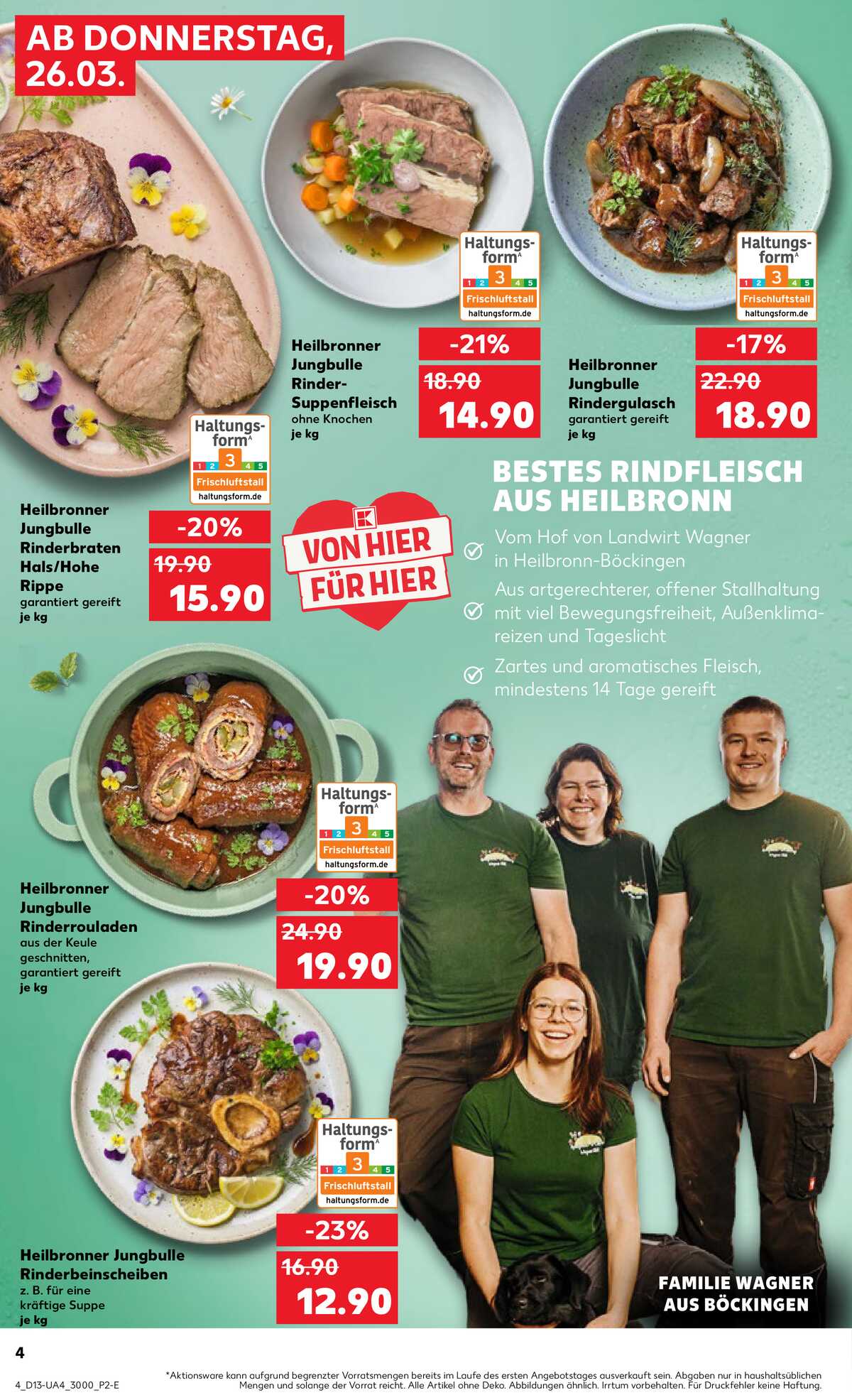 Leták Kaufland Německo 26.3.-1.4.2026 strana 4