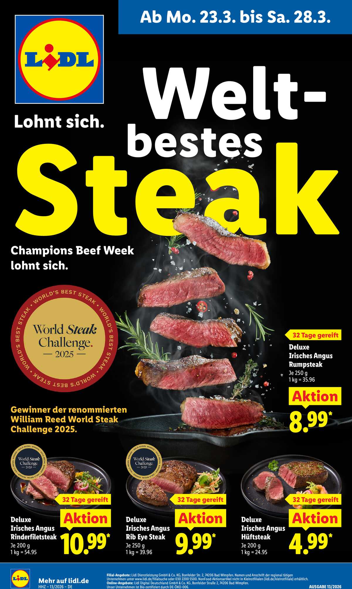 Leták Lidl Německo 23.3.-28.3.2026 strana 1